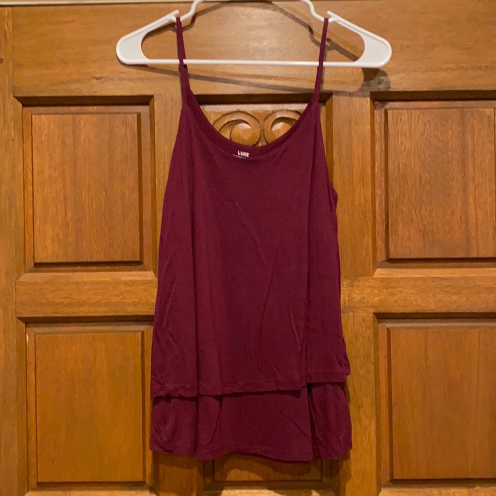 Burgundy tank top